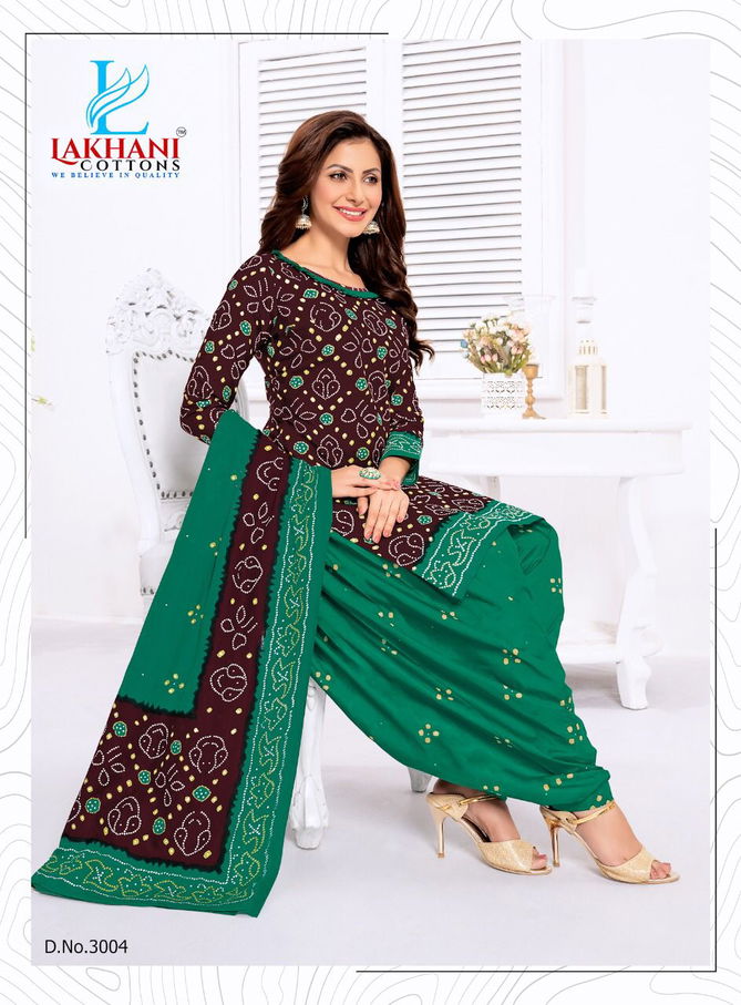 Lakhani Bandhani 3 Regular Wear Wholesale Dress Material Collection